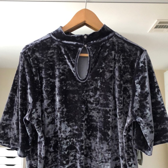 crushed velvet turtleneck